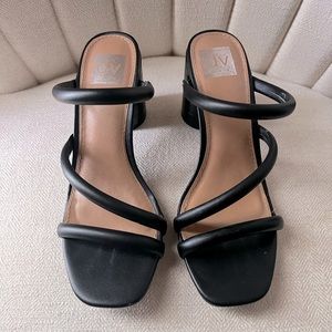 Black Dolce Vita block heels size 9
